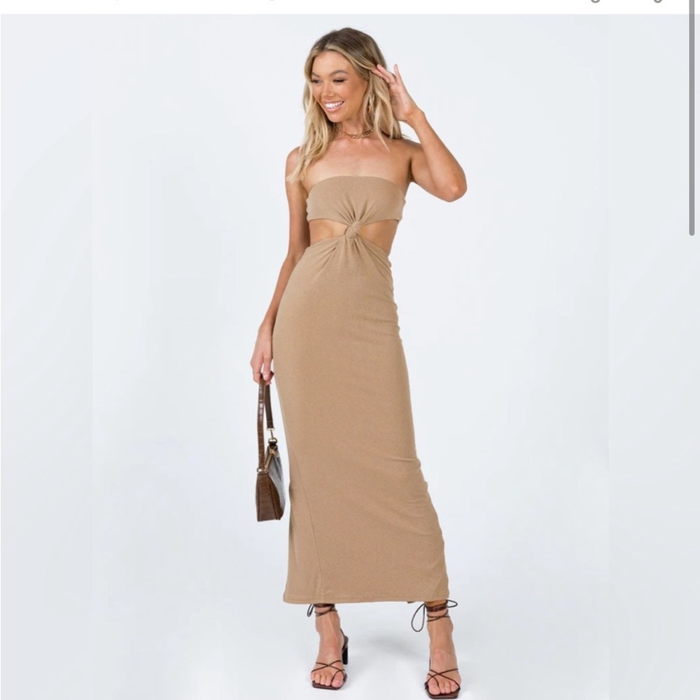 Princess Polly Camel Maxi Dress